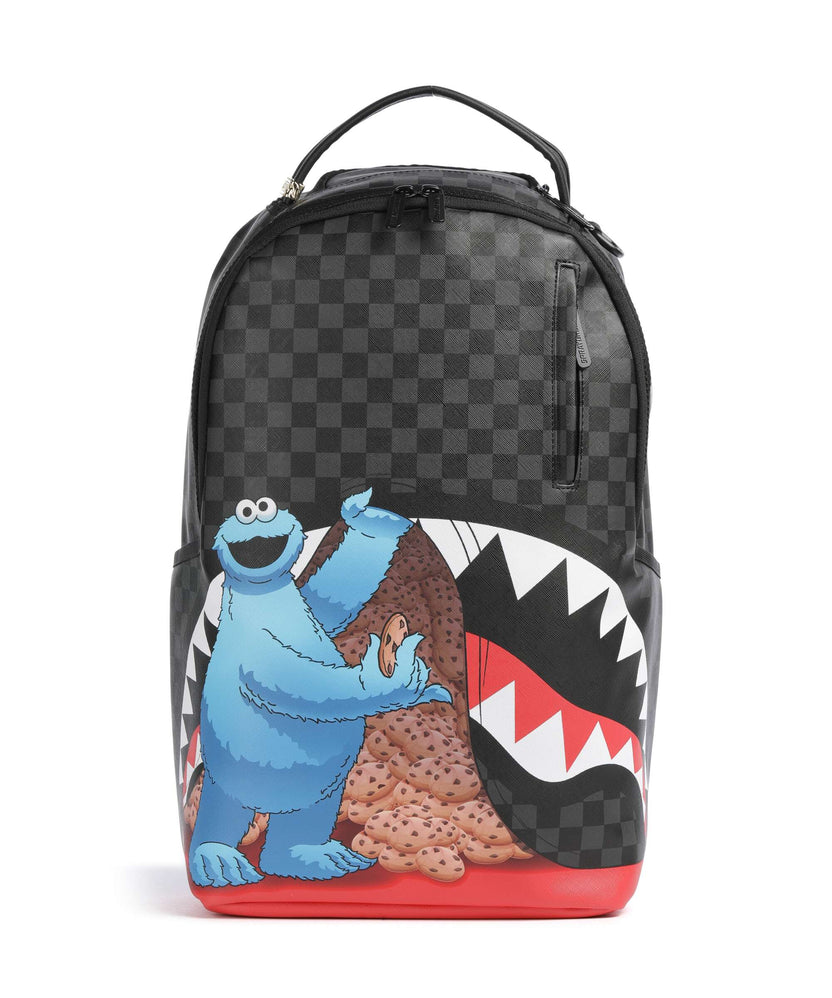 Sprayground Sesame Street Cookie Monster Sneaking a Bite Backpack black