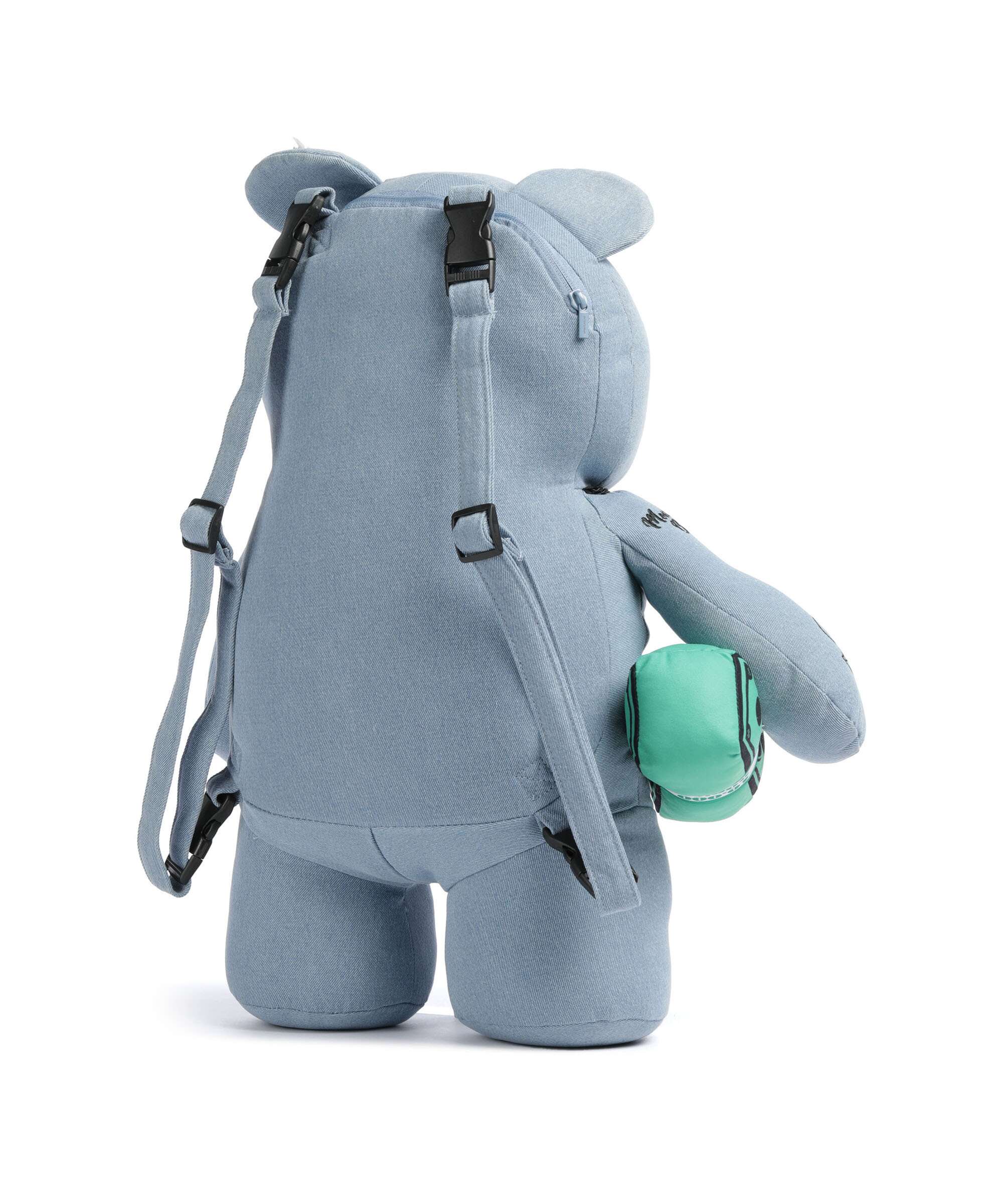 Sprayground Denim Shark Moneybear Backpack blue