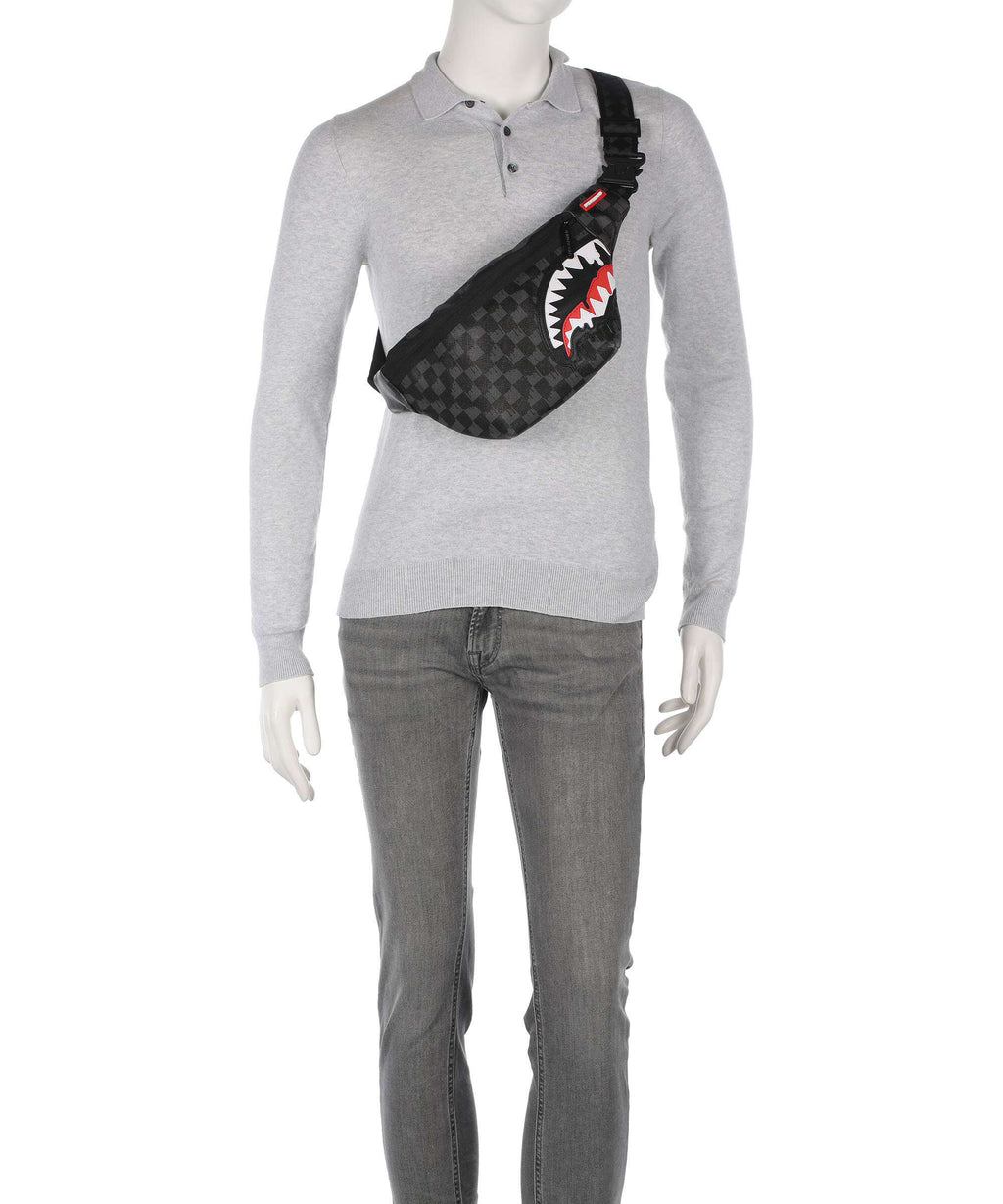 Sprayground Dripping Sharks in Paris Fanny pack black