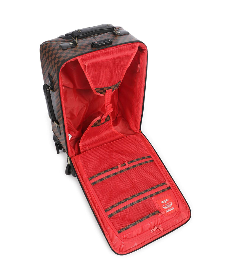 Sprayground Sawtooth Sharks in Paris Spinner (4 wheels) brown