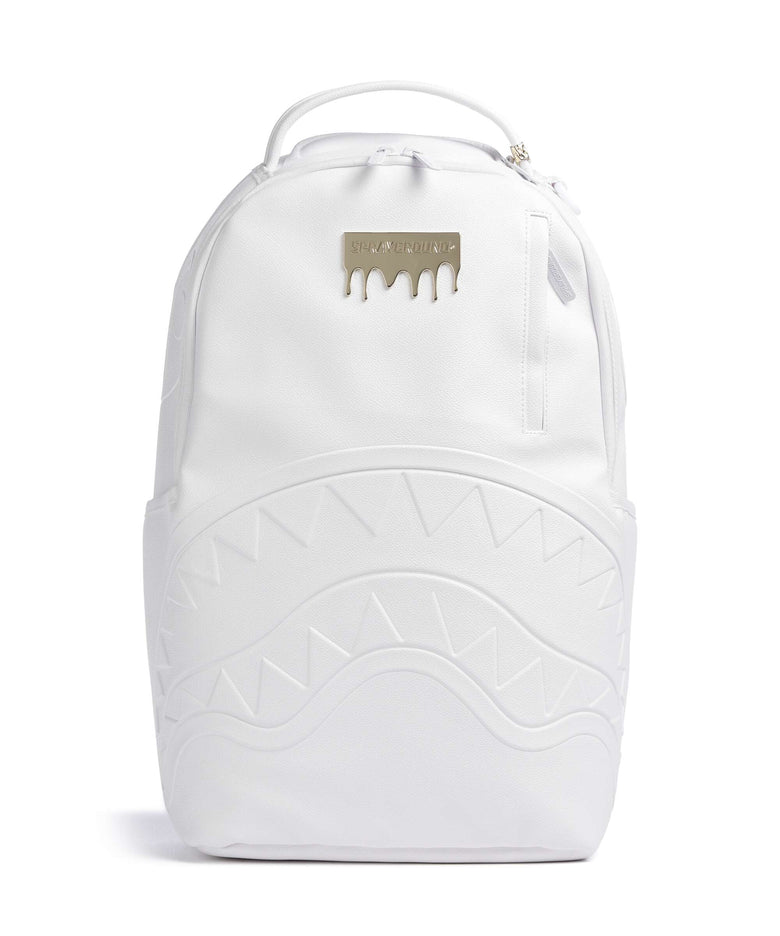 Sprayground Gold Brick Luxe White Backpack white