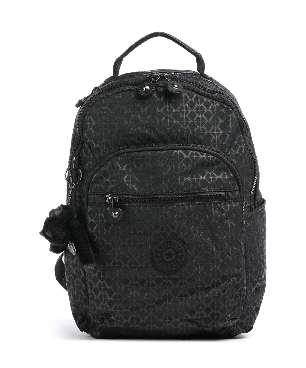 Kipling Basic Seoul S Backpack signature embossed
