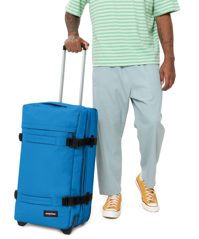 Eastpak Transit'R M Travel bag with wheels azure blue