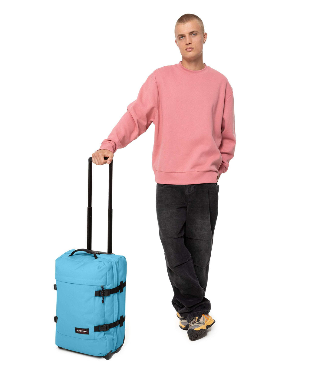 Eastpak Tranverz S Travel bag with wheels dive blue