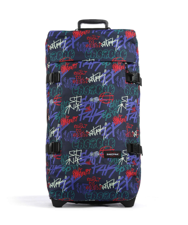 Eastpak Tranverz L Travel bag with wheels street tags blue