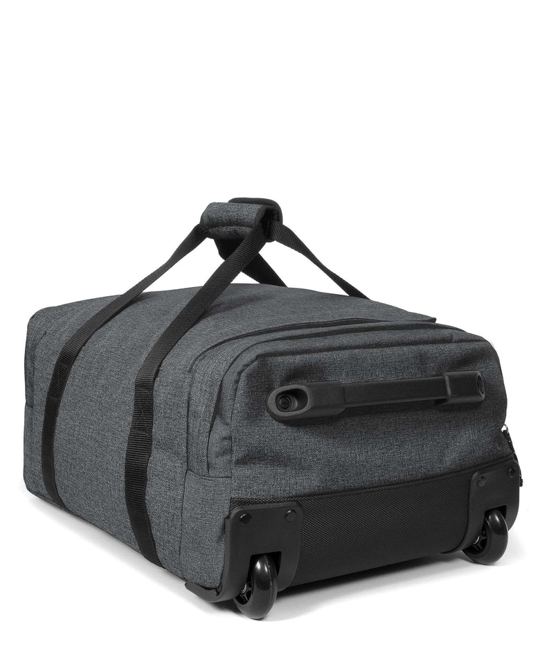 Eastpak Leatherface S + Travel bag with wheels black denim