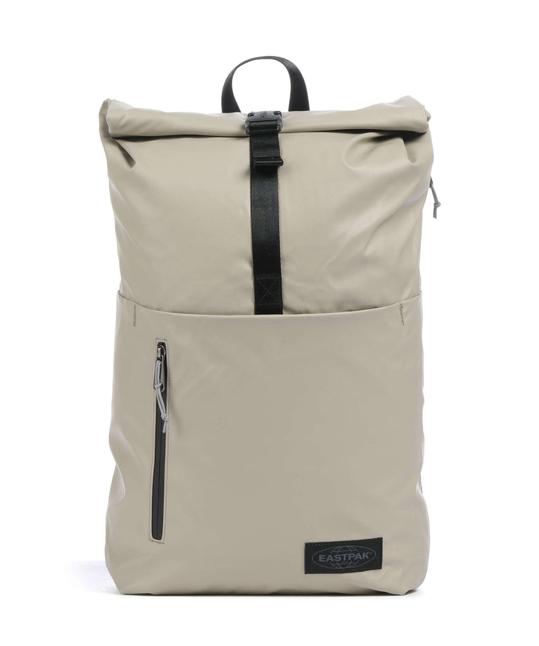 eastpak up roll tarp rucksack Eastpak Tarp Up Roll Rolltop backpack 13″ polyamide tarp beige
