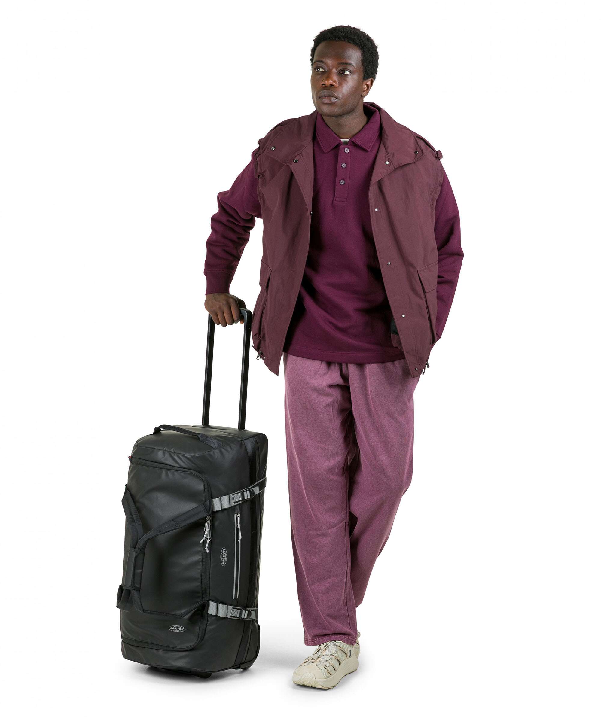 Eastpak Tarp Duffel Pack M Travel bag with wheels reflect