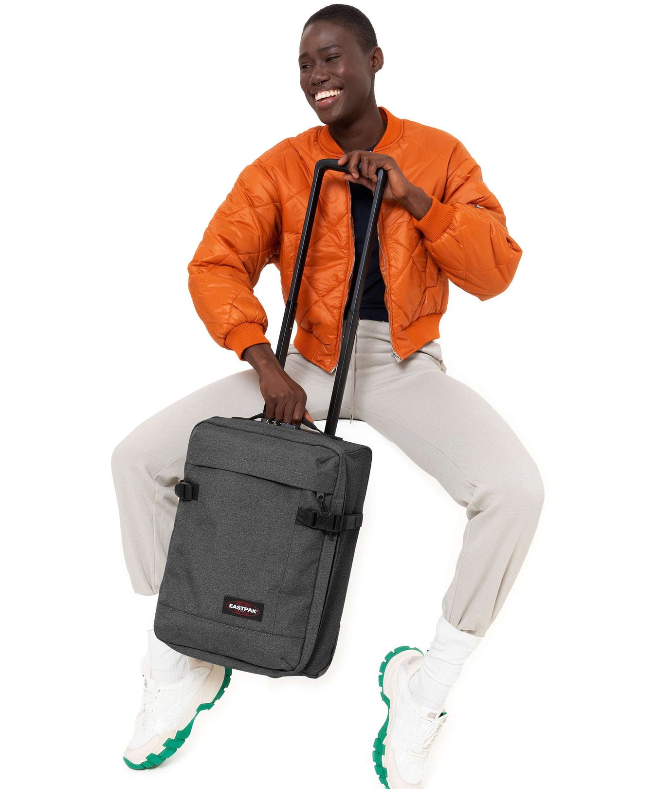 Eastpak Tranverz XXS Travel bag with wheels black denim