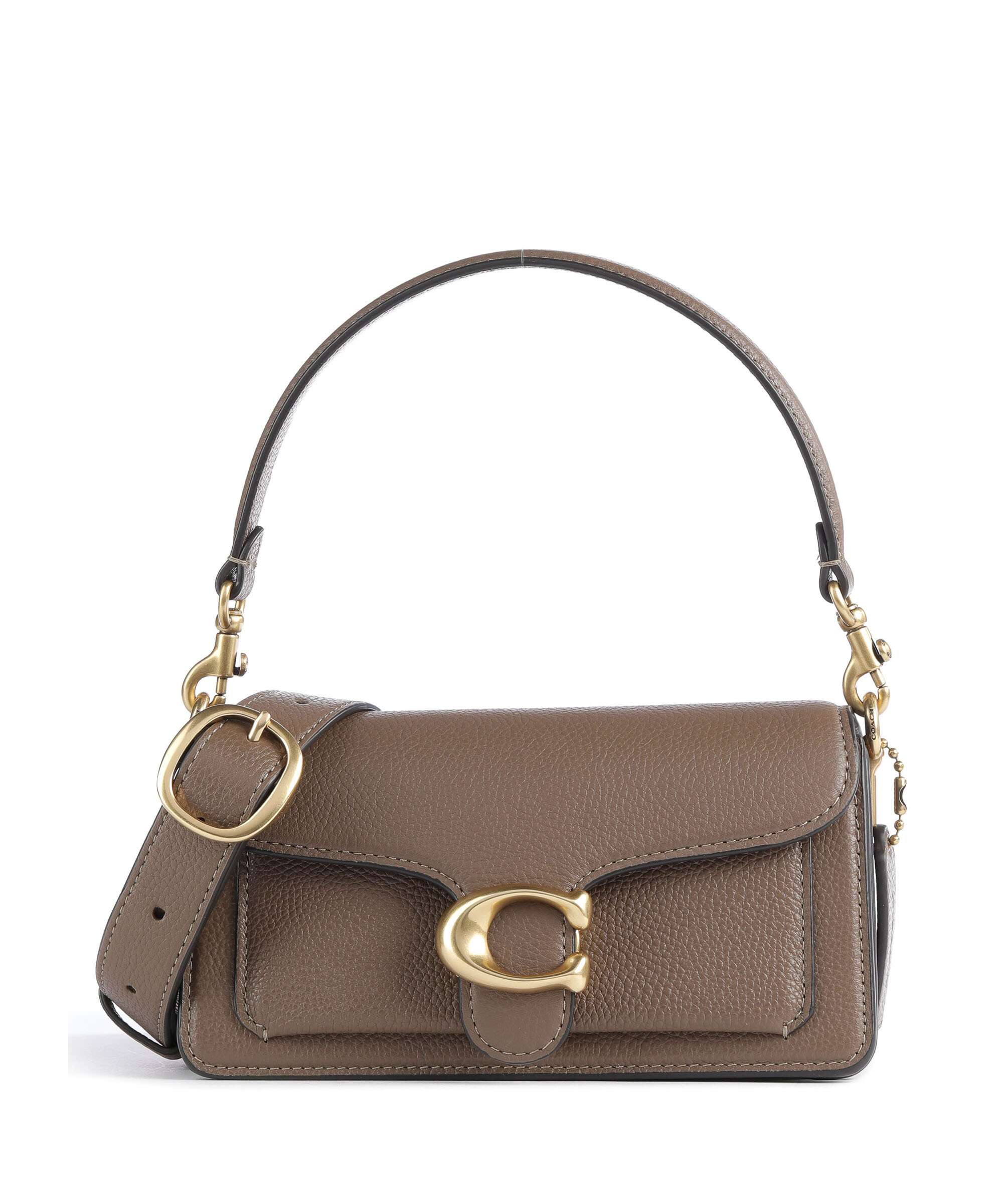 Coach Tabby 20 Crossbody bag grained leather dark stone - CM546