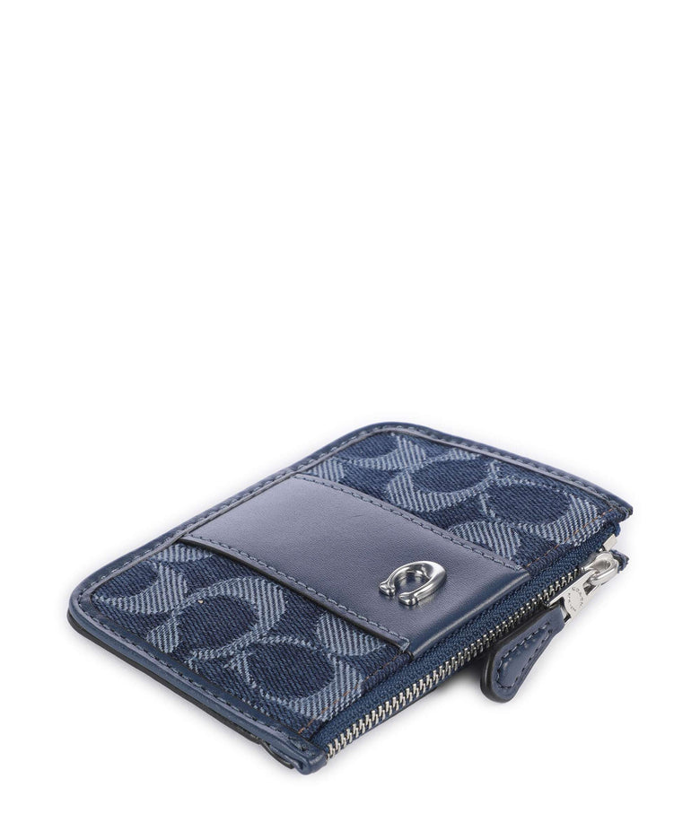 Coach Signature Credit card holder deep blue/multicolour