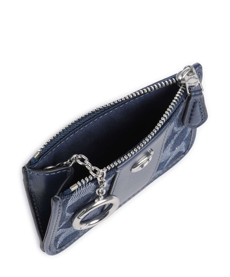 Coach Signature Credit card holder deep blue/multicolour