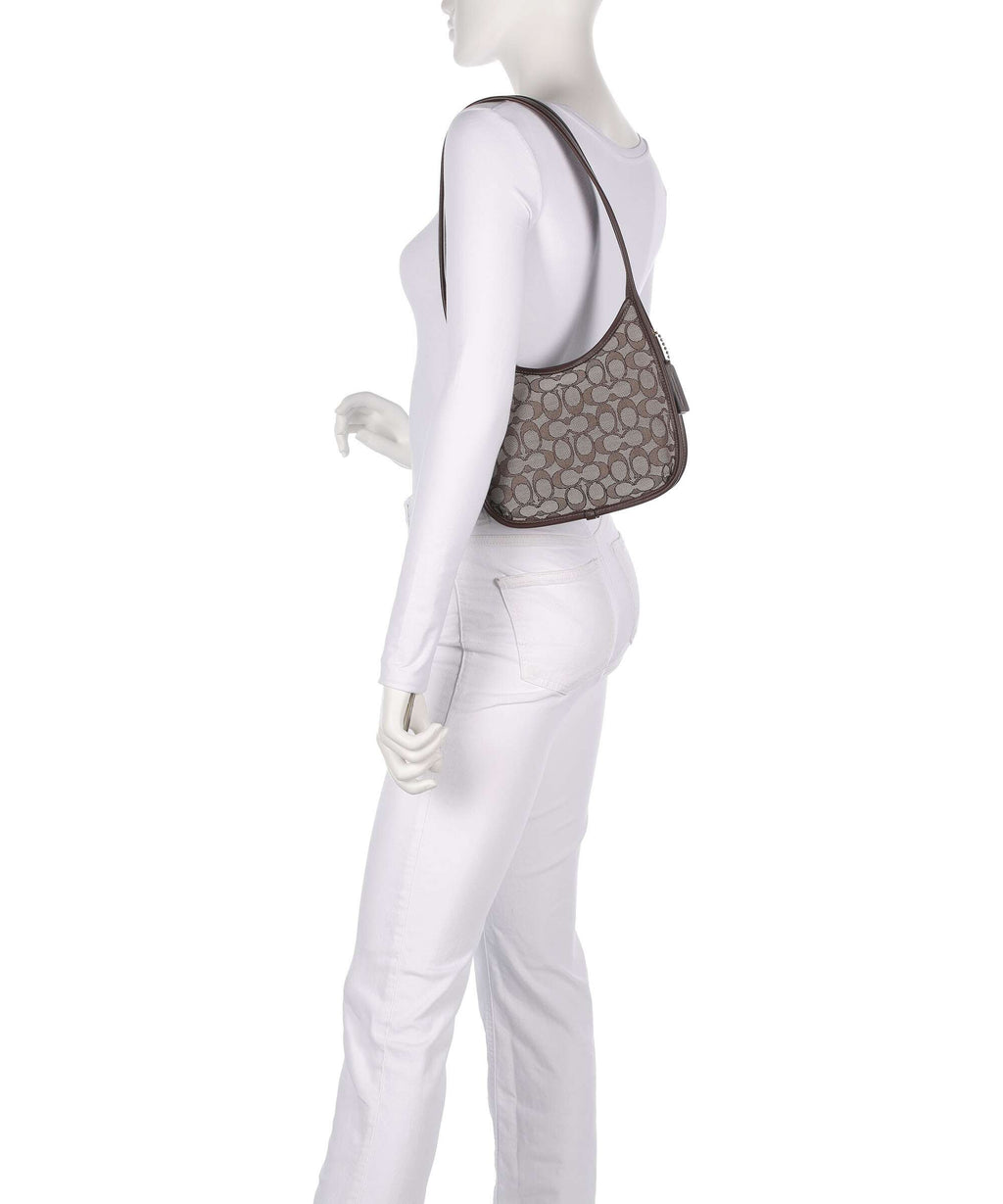 Coach The Coach Originals Curve Signature Jacquard Shoulder bag oak maple