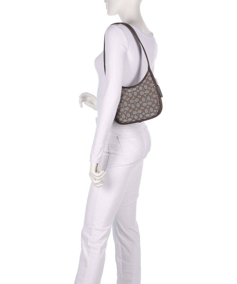 Coach The Coach Originals Curve Signature Jacquard Shoulder bag oak maple