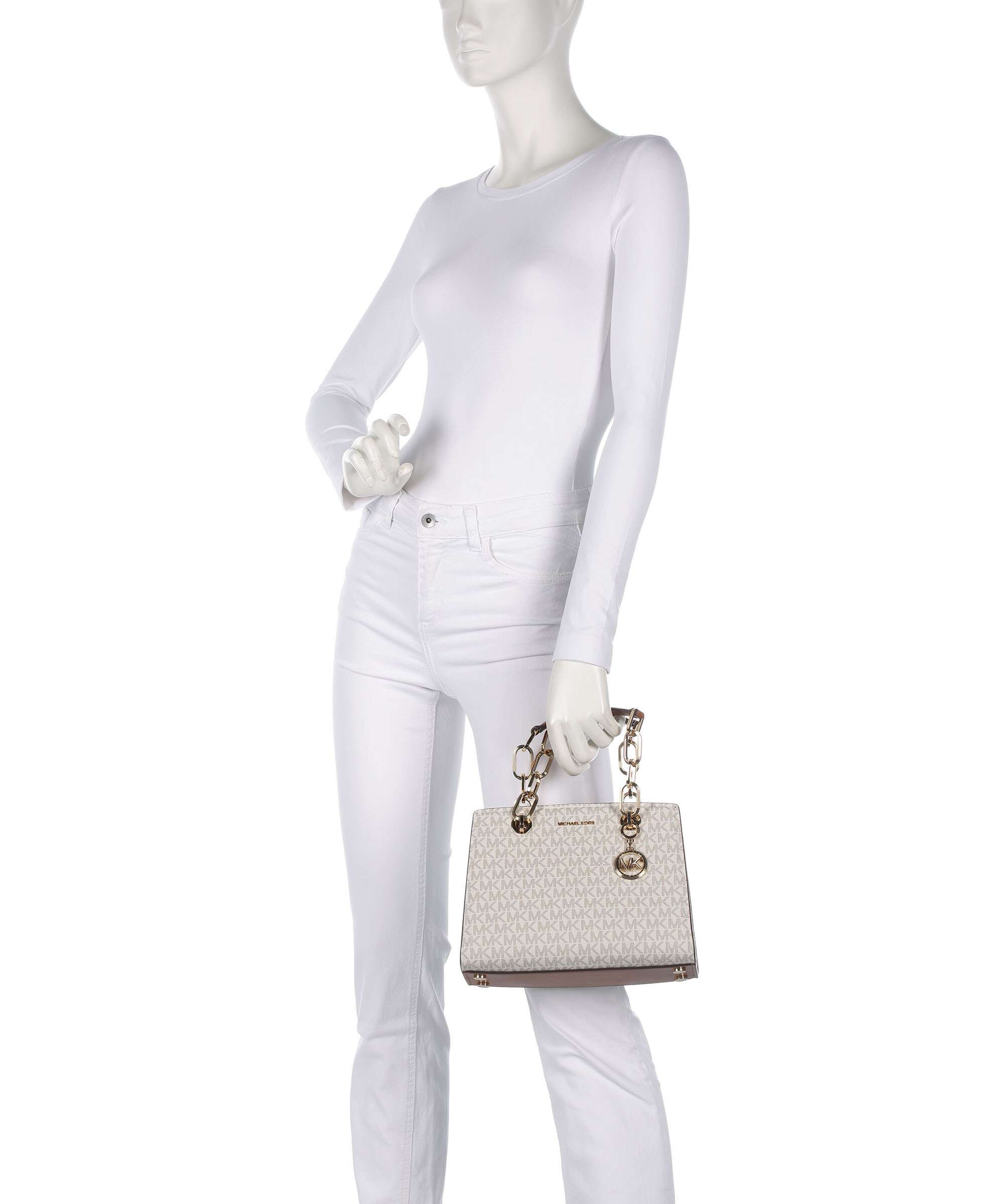 Michael Kors Cynthia Handbag vanilla/acorn