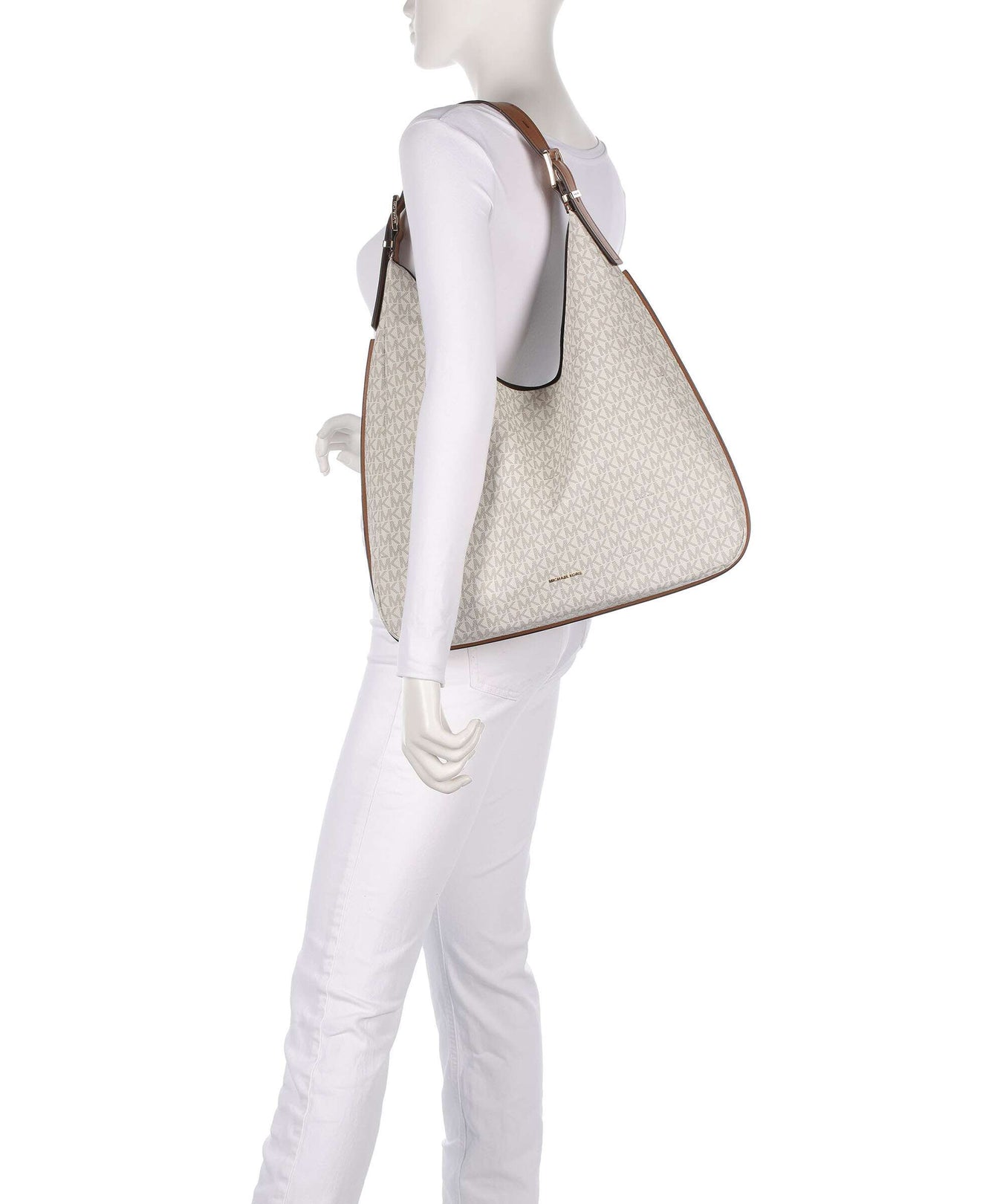 Michael Kors Nolita Large Hobo bag vanilla/acorn