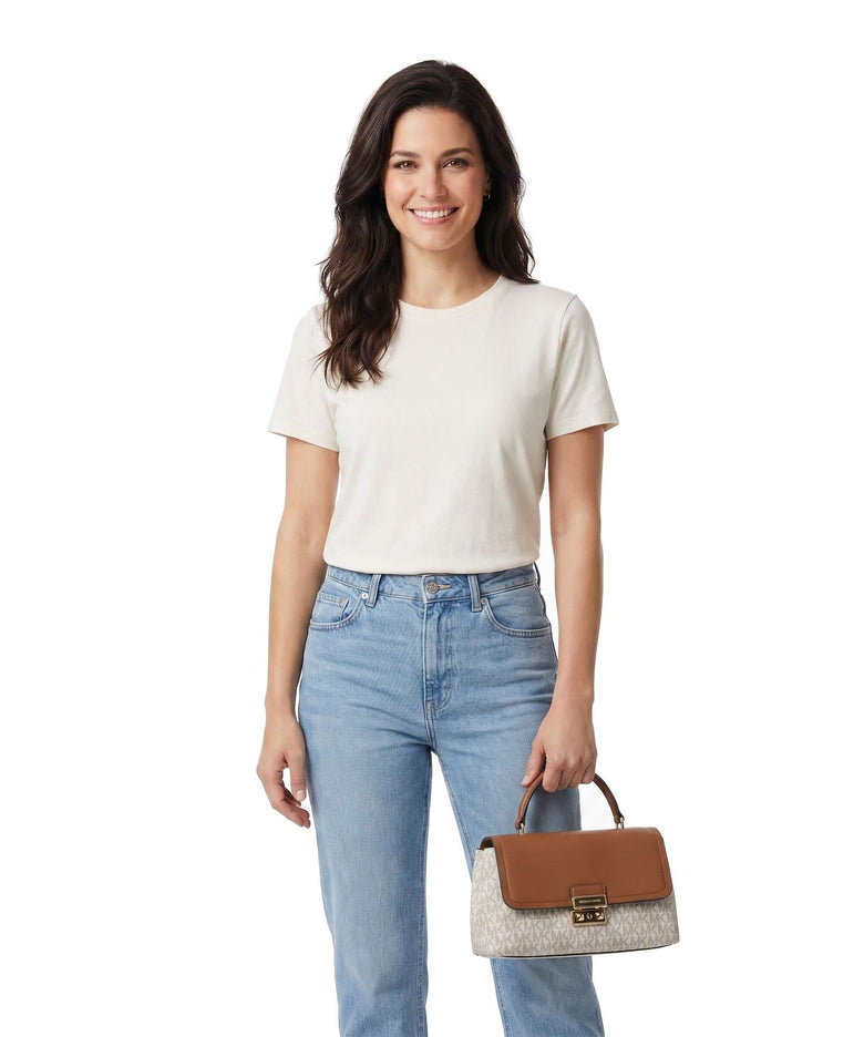 Michael Kors Tribeca Medium Handbag vanilla/acrn