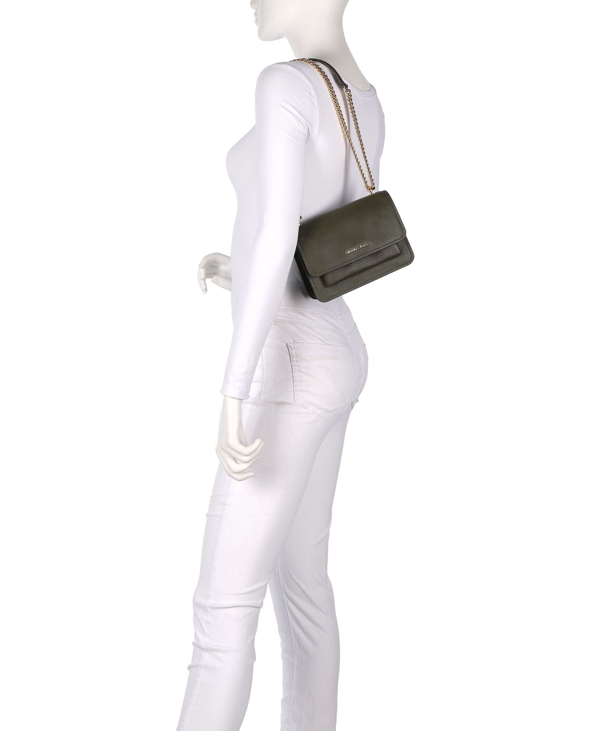 Michael Kors Claire Small Shoulder bag ivy