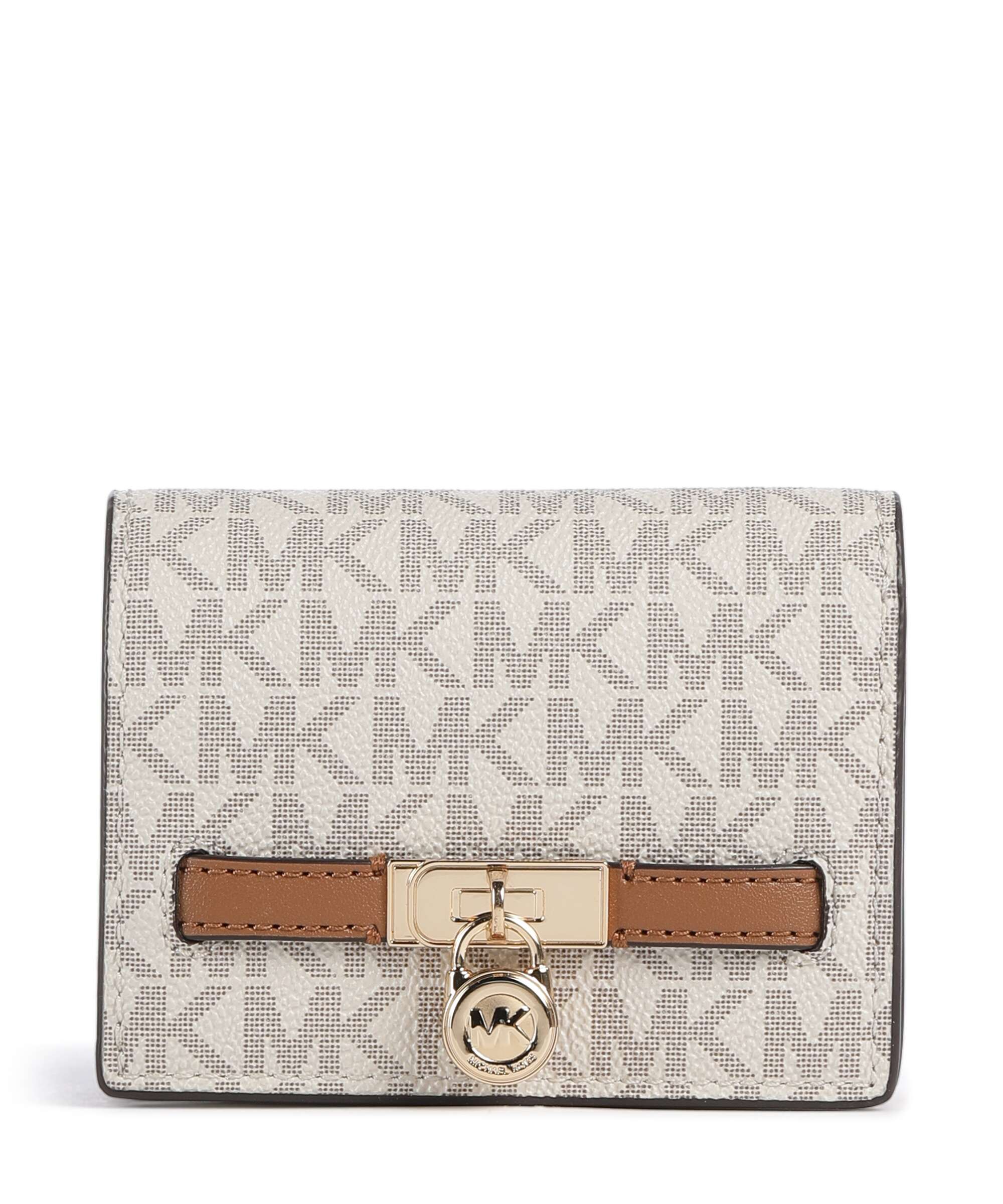Michael Kors Hamilton Moderne Small Wallet vanilla/acorn