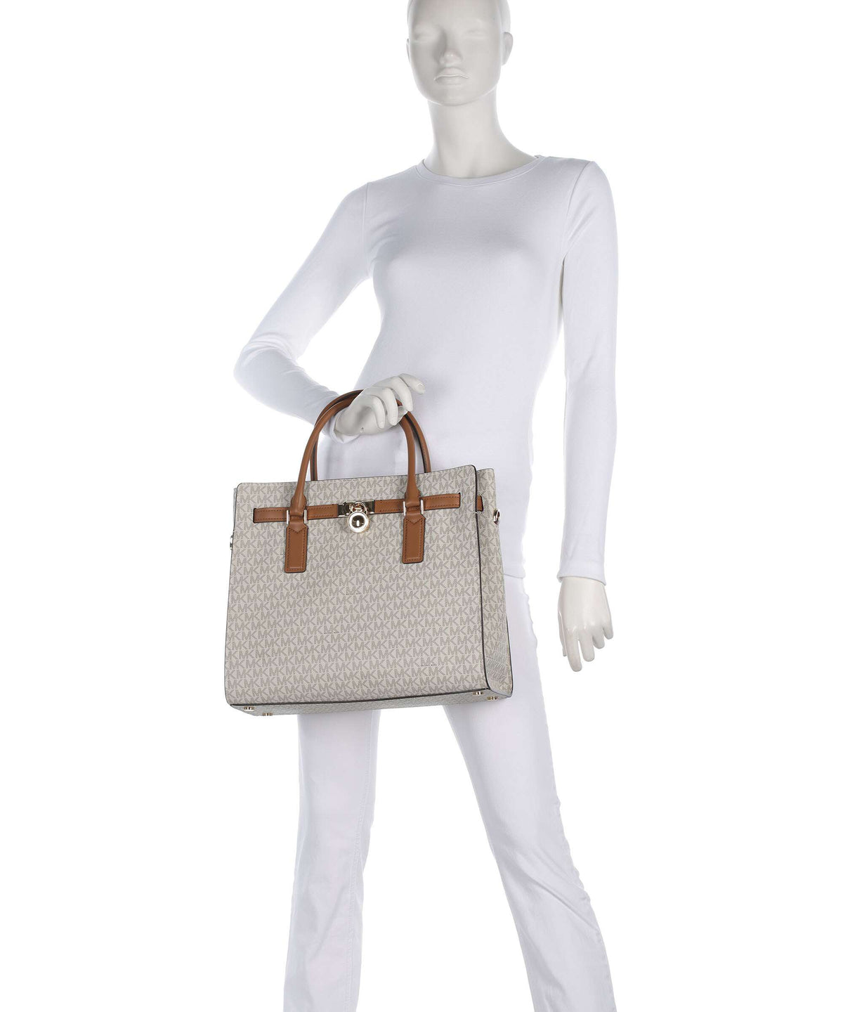 Michael Kors Hamilton Moderne Large Handbag vanilla/acorn