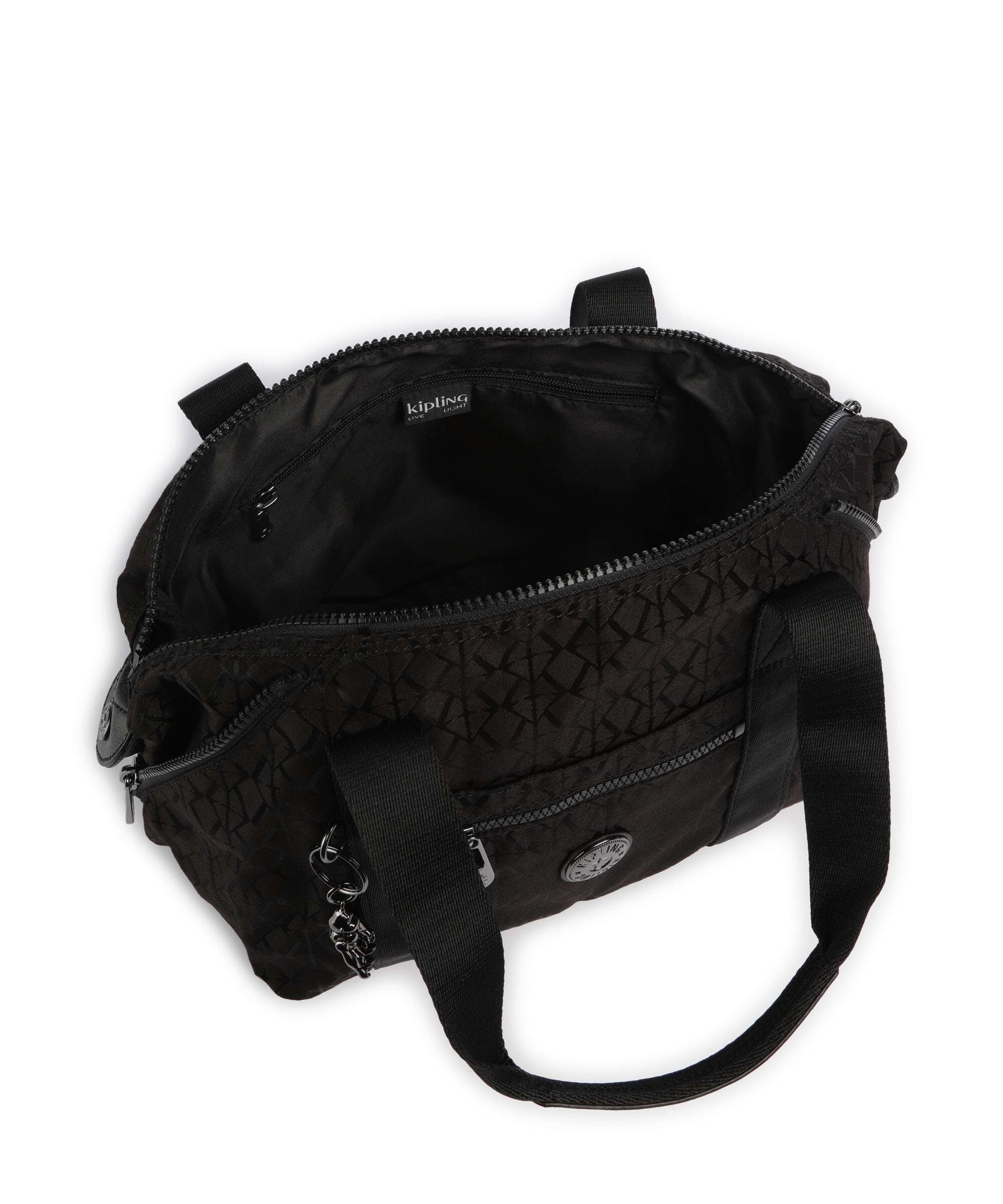 Kipling Elevated Art Mini Handbag black sign