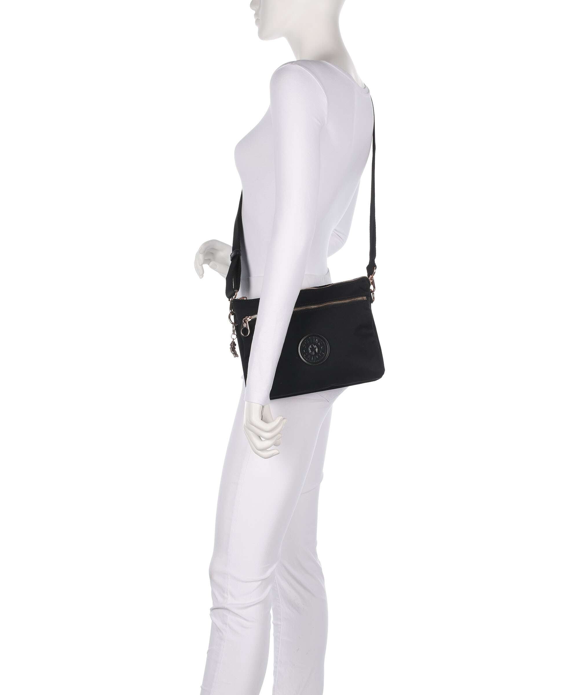 Kipling Charm Riri L Zip Crossbody bag black rose spice