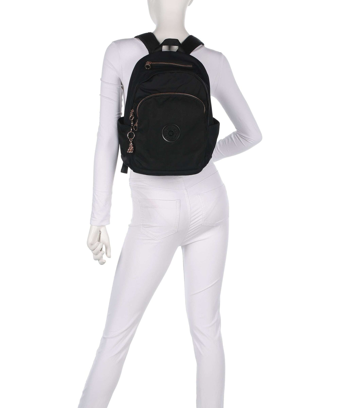 Kipling Charm Delia Backpack black rose spice