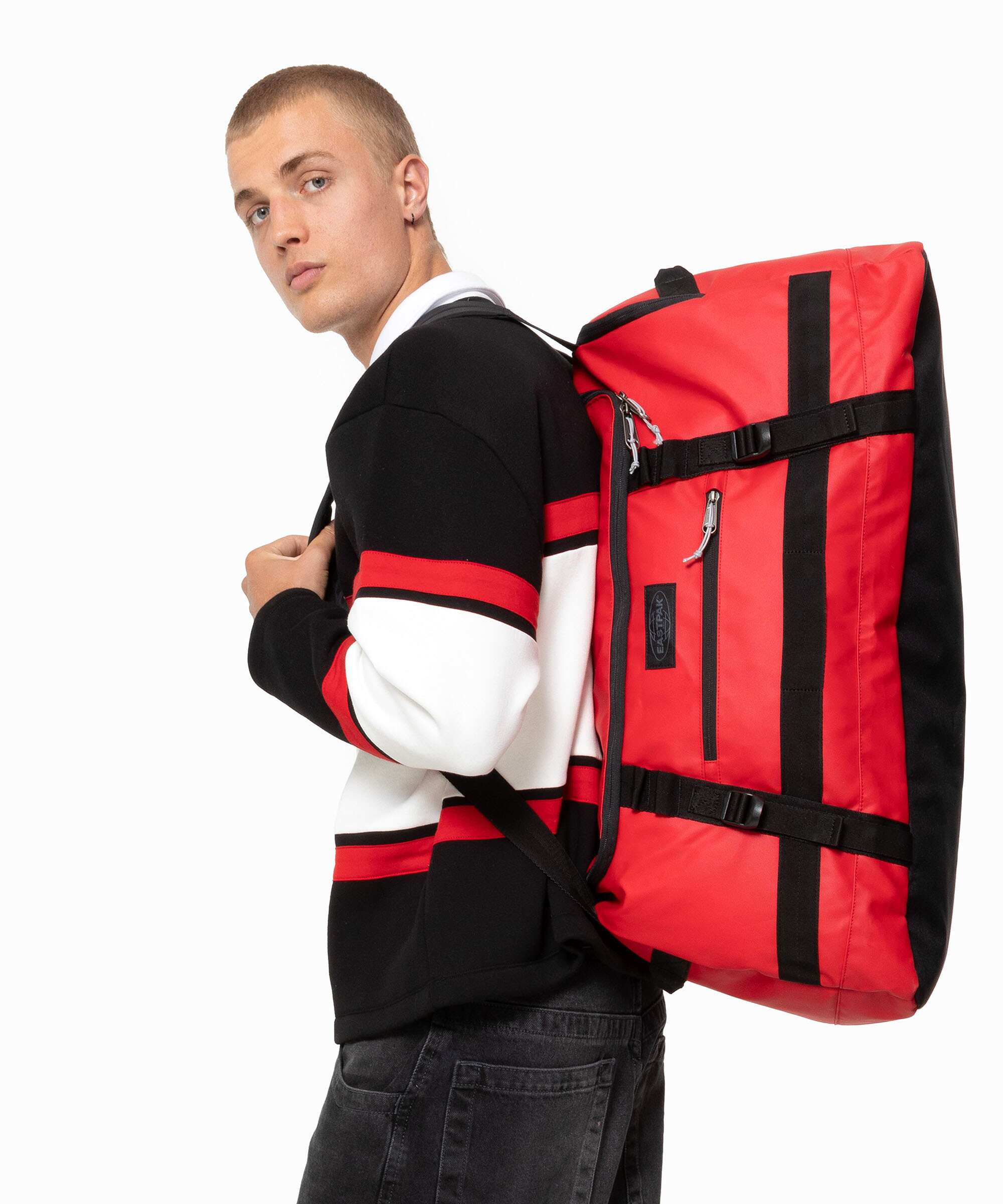 Eastpak Tarp Duffel Pack M Travel bag tarp red