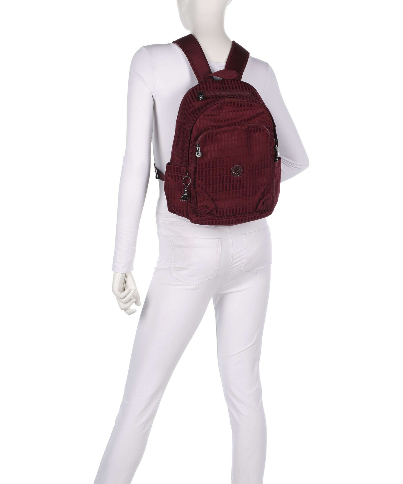 Kipling Elevated Delia Backpack maroon tile