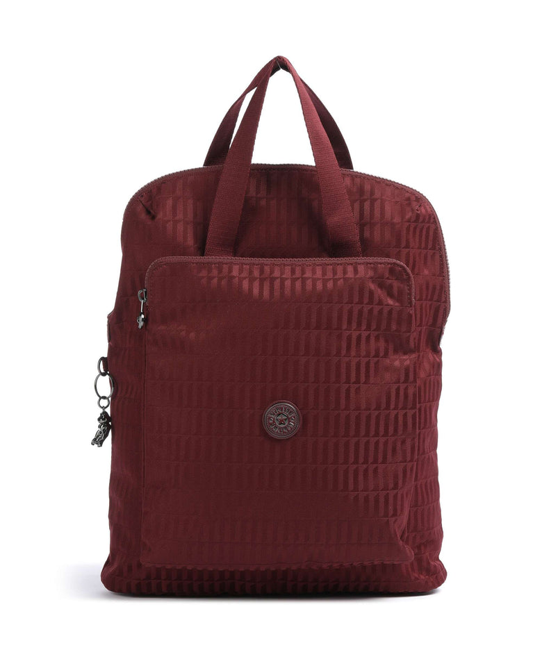 Kipling Elevated Kazuki Backpack maroon tile