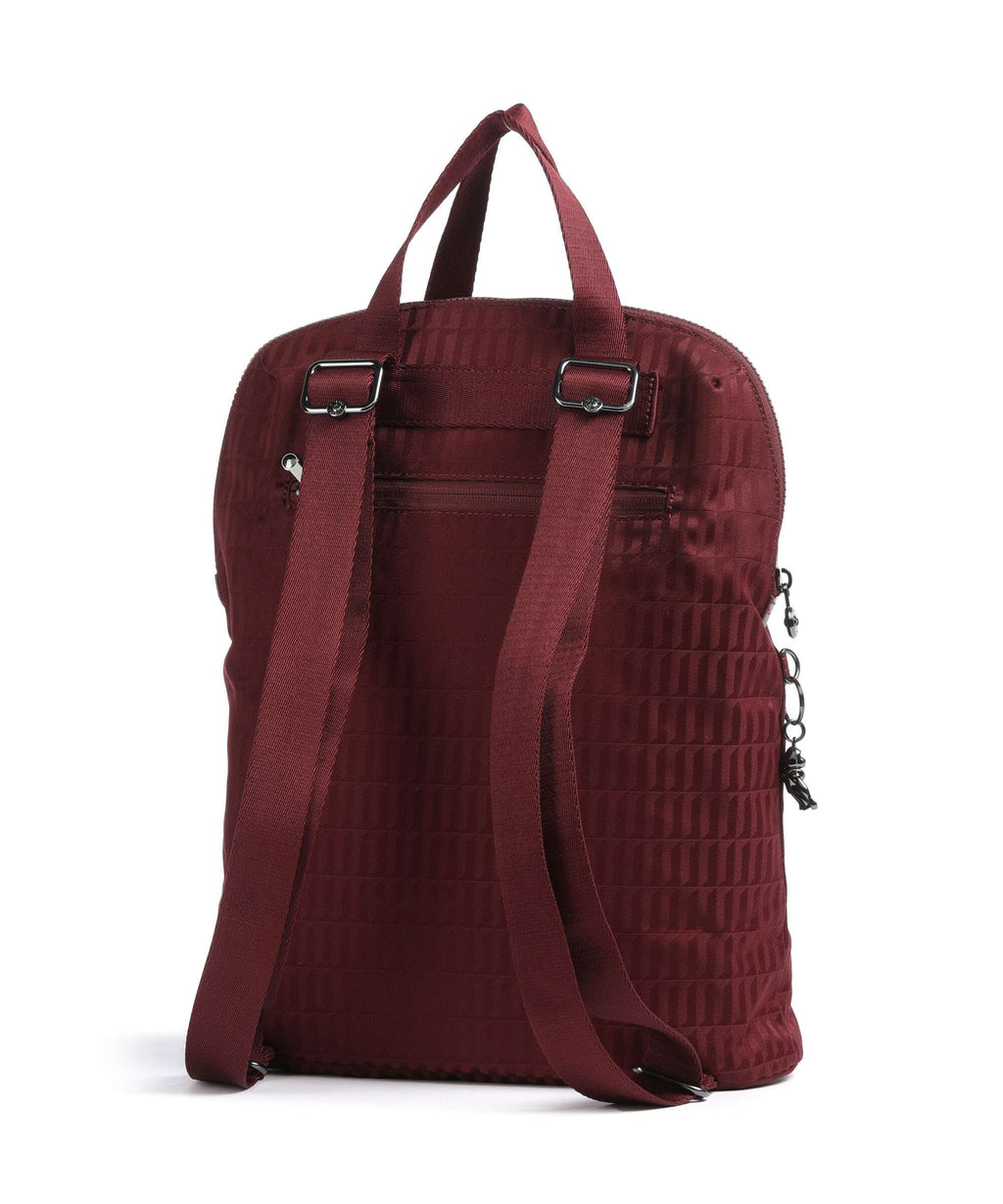 Kipling Elevated Kazuki Backpack maroon tile