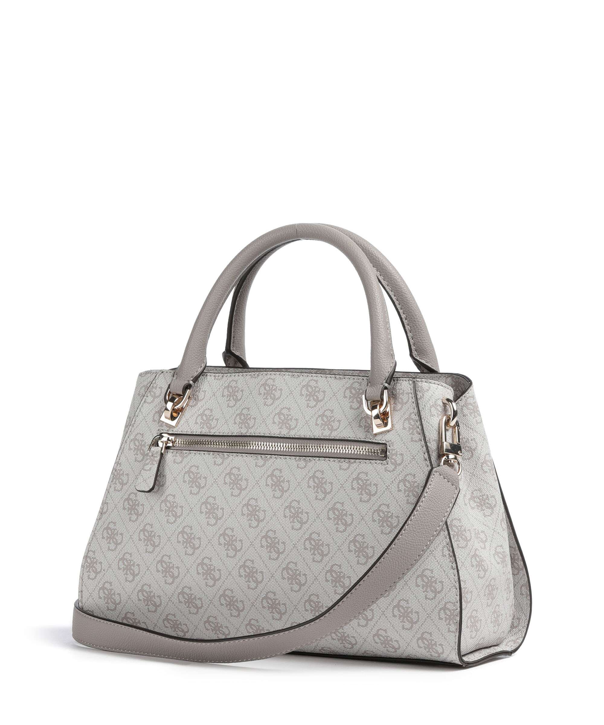 Guess Noelle 4G Logo Handbag dark oak