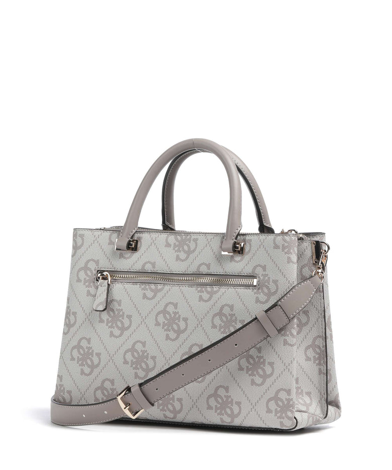 Guess Erenia Handbag dark taupe logo