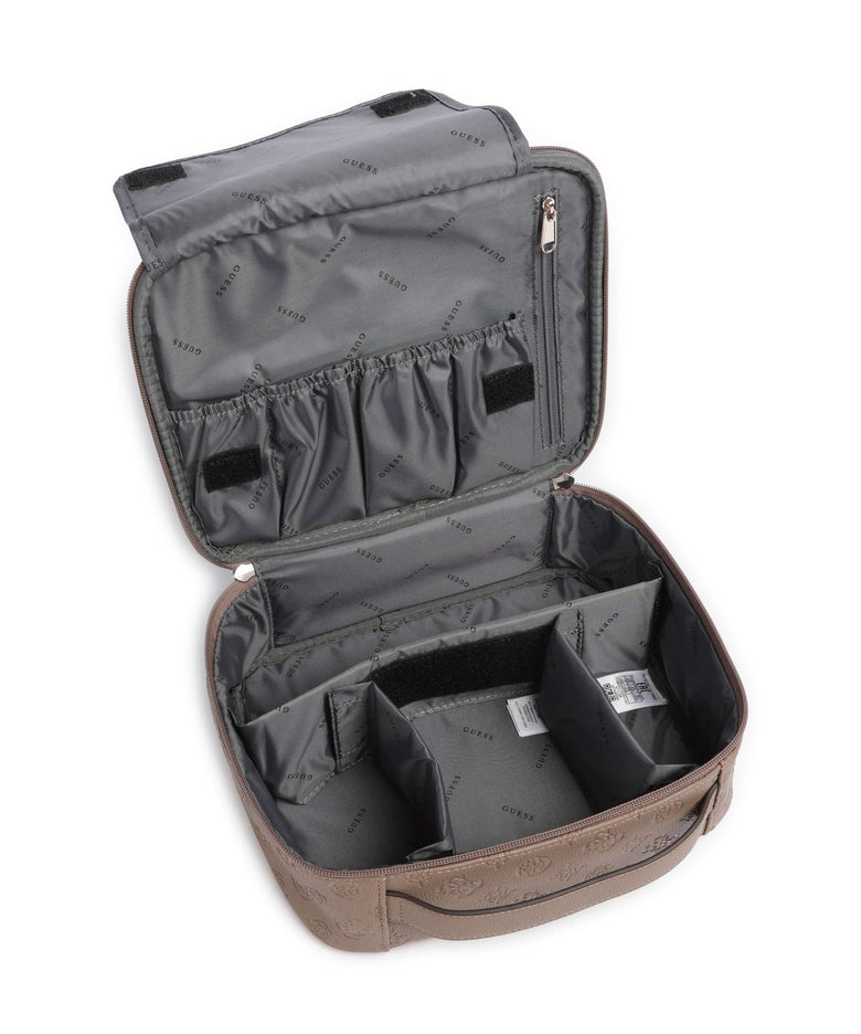 Guess Wilder Toiletry bag dark oak