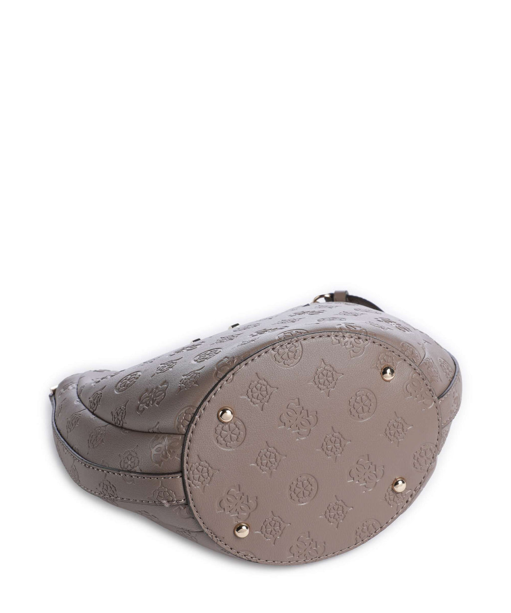 Guess Carmella Bucket bag taupe logo