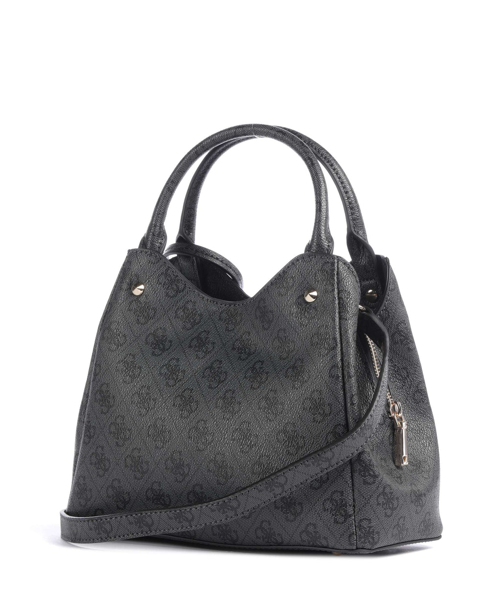 Guess Lorella Girlfriend Logo Small Handbag coal logo