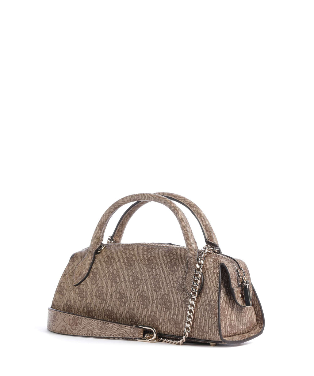 Guess Yvonne Logo Mini Handbag latte logo