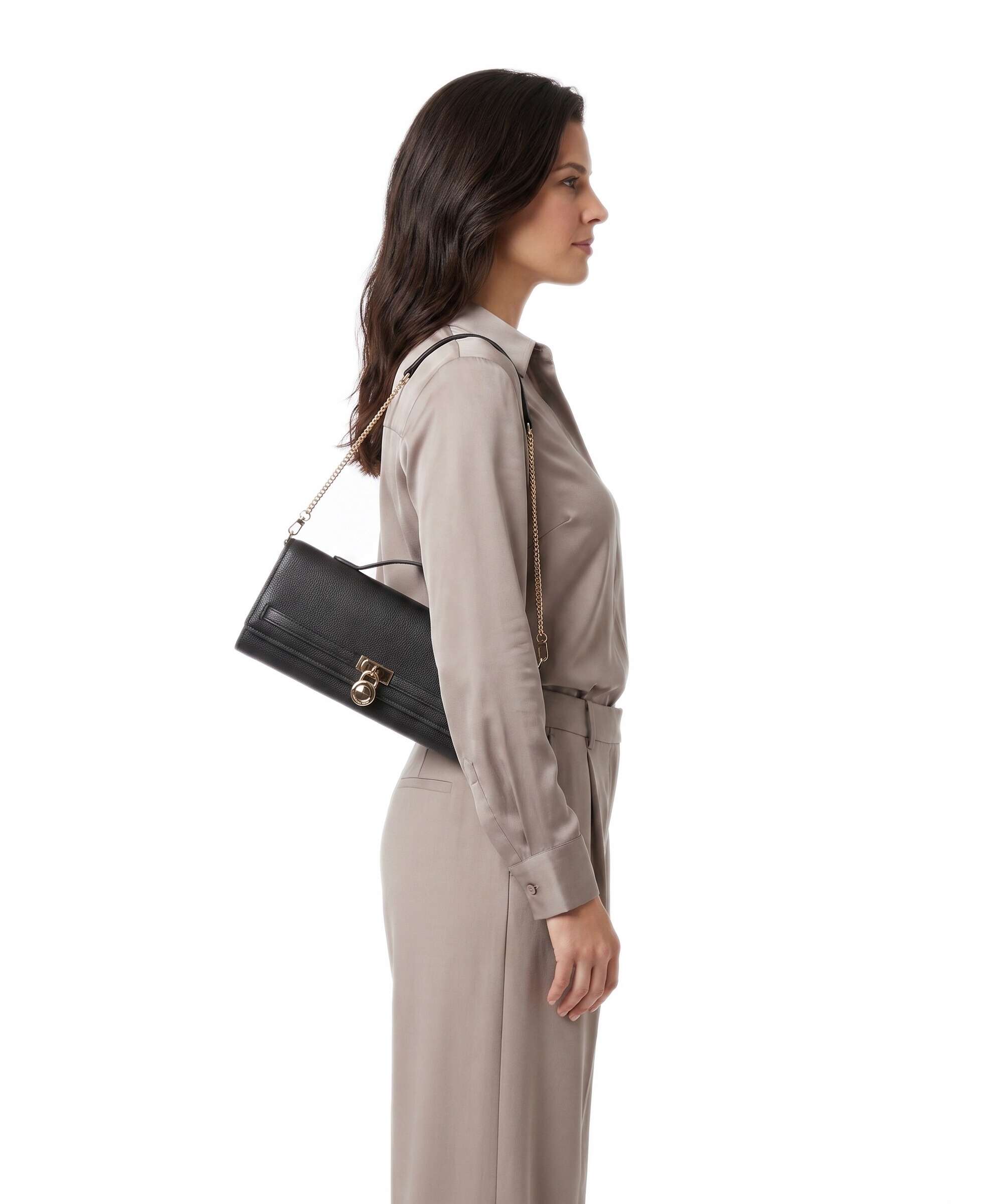 Michael Kors Hamilton Moderne Medium Shoulder bag chocolate