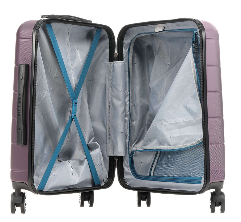 Delsey Paris Comete + Slim Line Spinner (4 wheels) purple