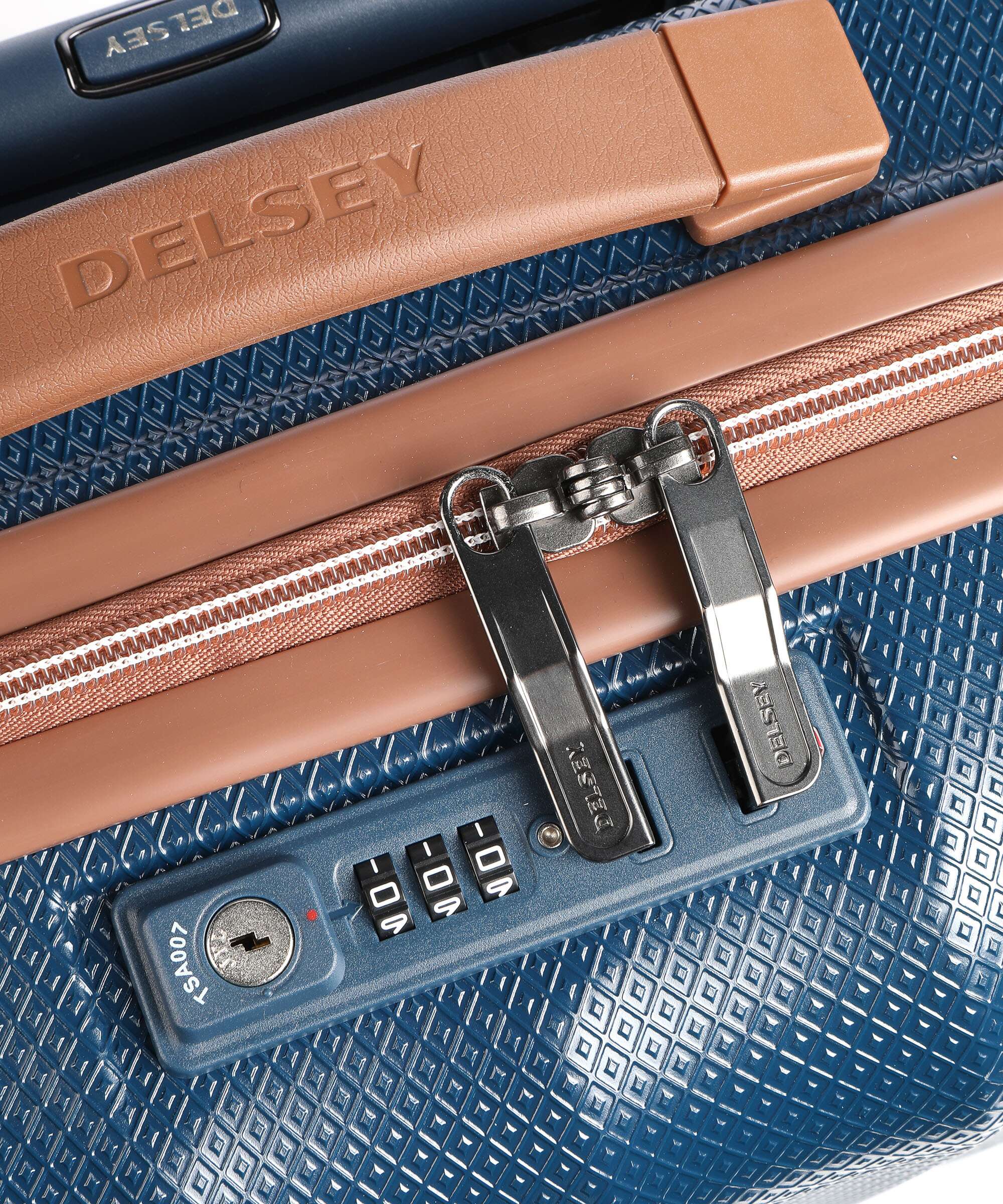 Delsey Paris Carrousel Slim Line Spinner (4 wheels) marineblau