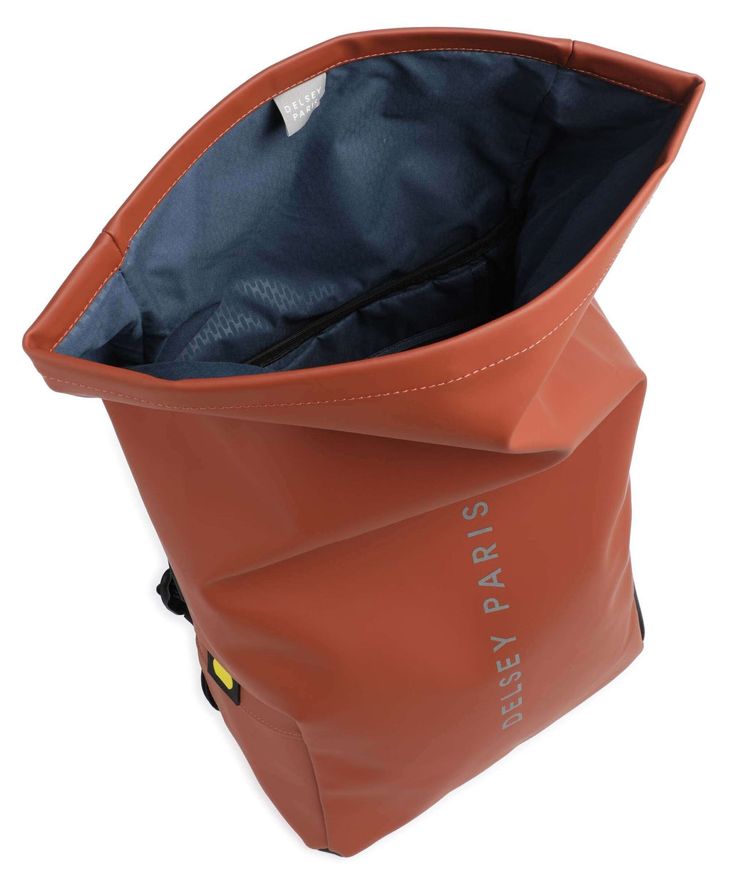 Delsey Paris Turenne Soft Rolltop backpack backstein