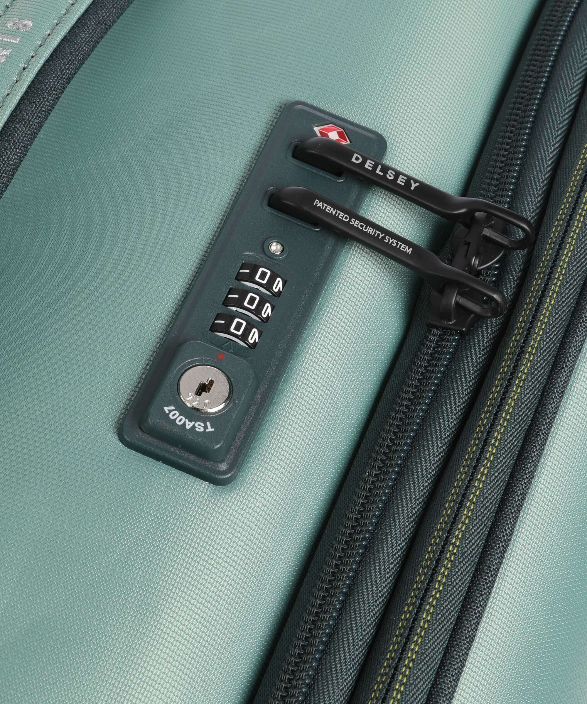 Delsey Paris Brochant 3 Spinner (4 wheels) gruen