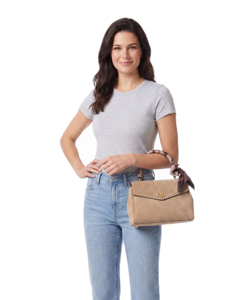 Lauren Ralph Lauren Farrah Small Handbag camel/urban bltng/camel multi
