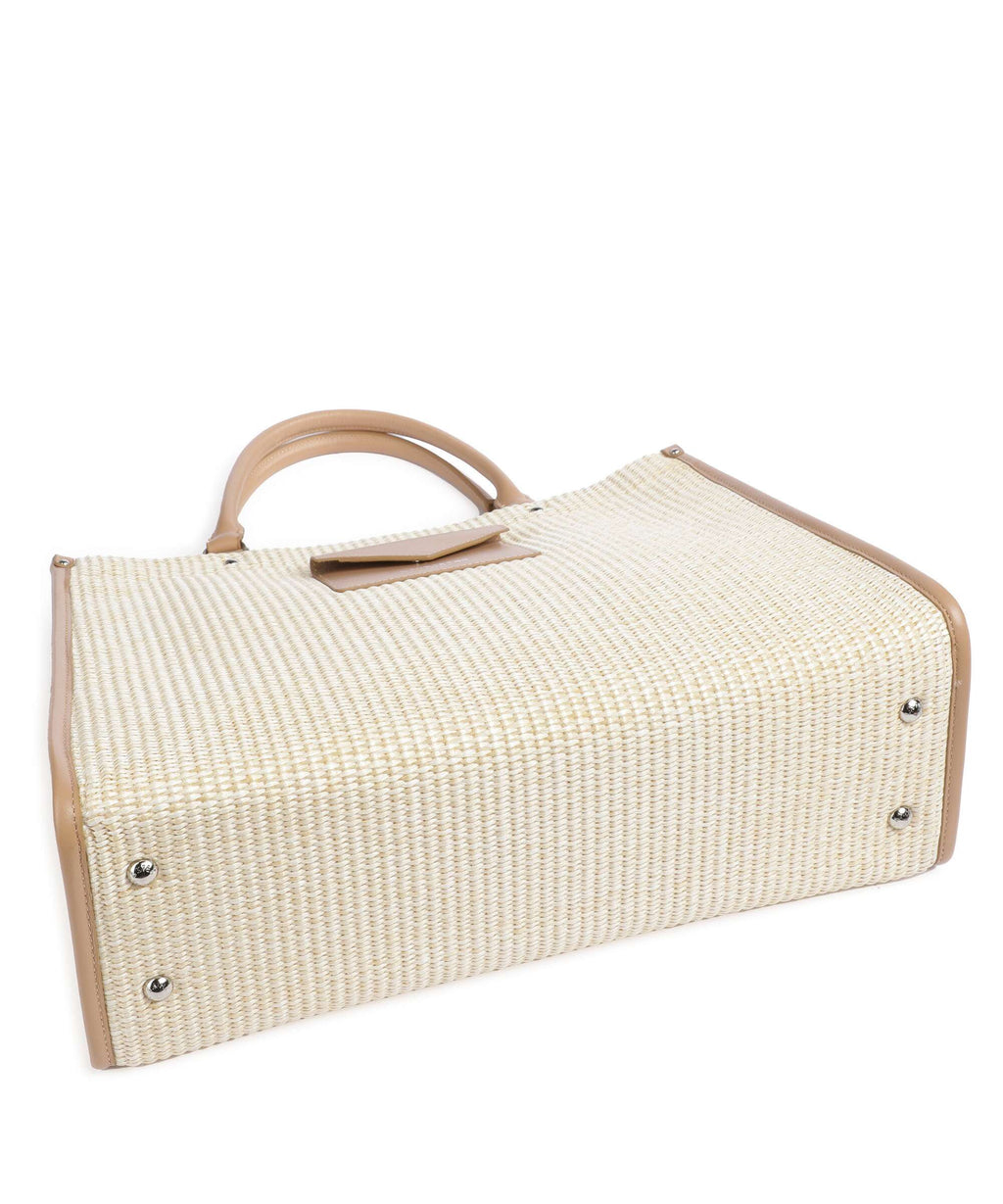 Lancaster Actual Osier Mini Handbag beige