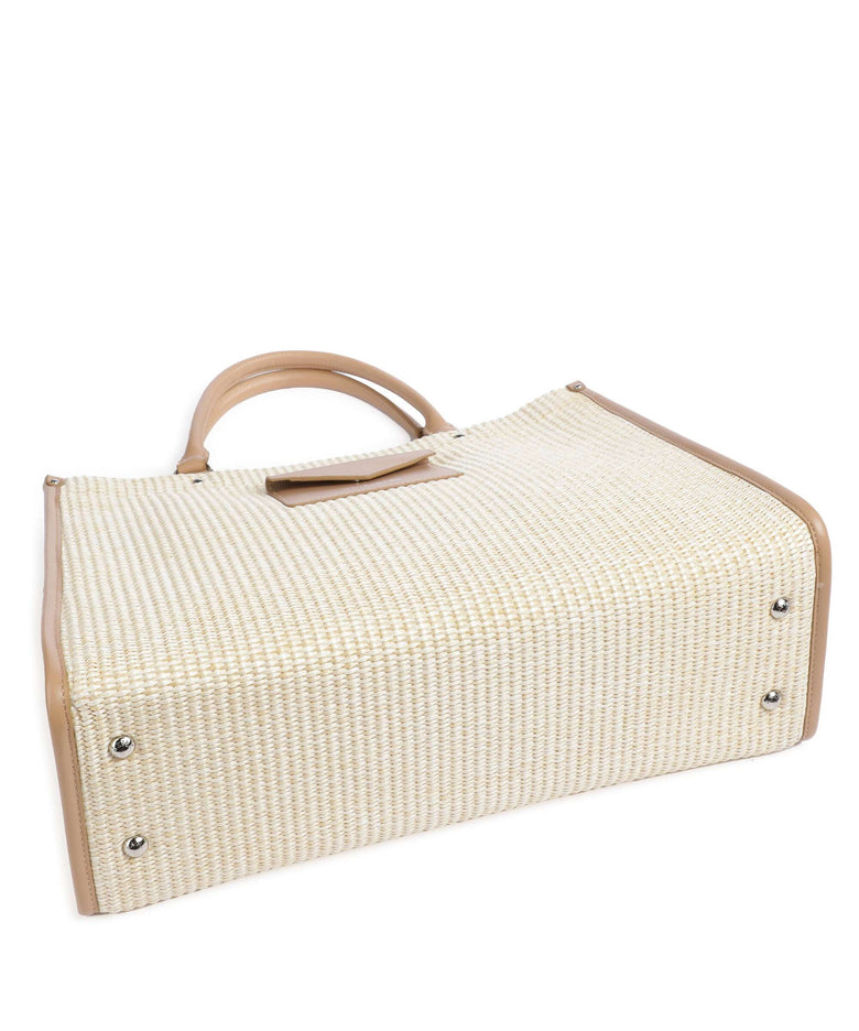 Lancaster Actual Mini Osier Handbag beige