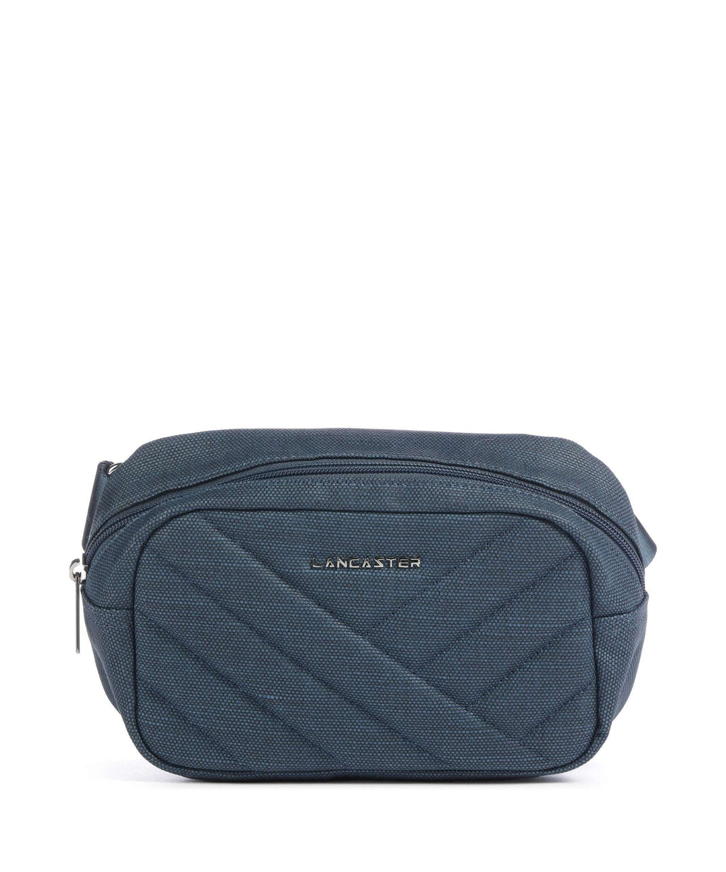 Lancaster Canvas Matelassé Fanny pack bleufonc