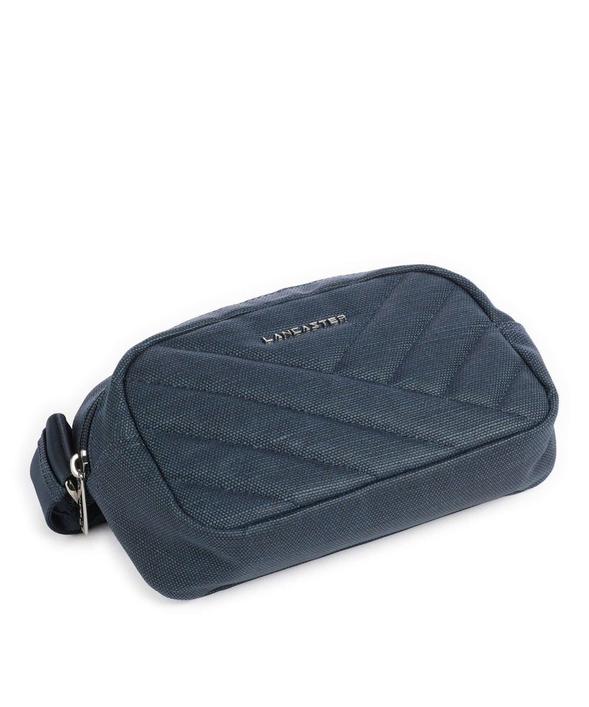 Lancaster Canvas Matelassé Fanny pack bleufonc