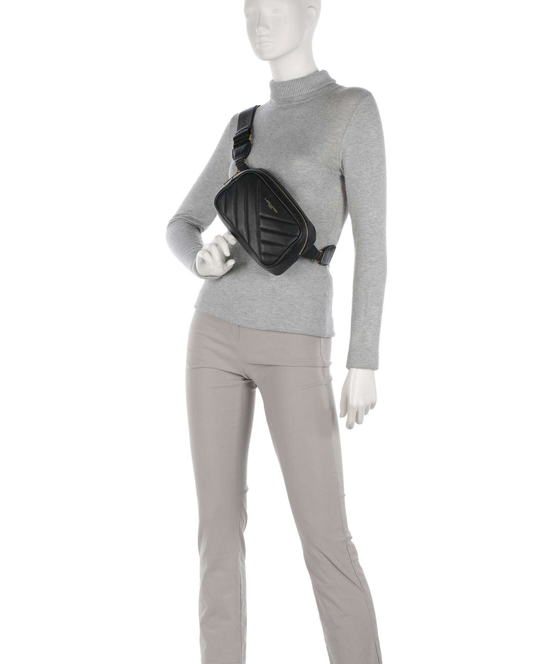 Lancaster Soft Matelassé Fanny pack noir