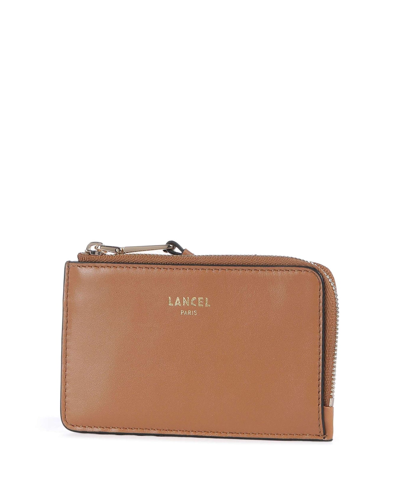 Lancel Origami Credit card holder camel