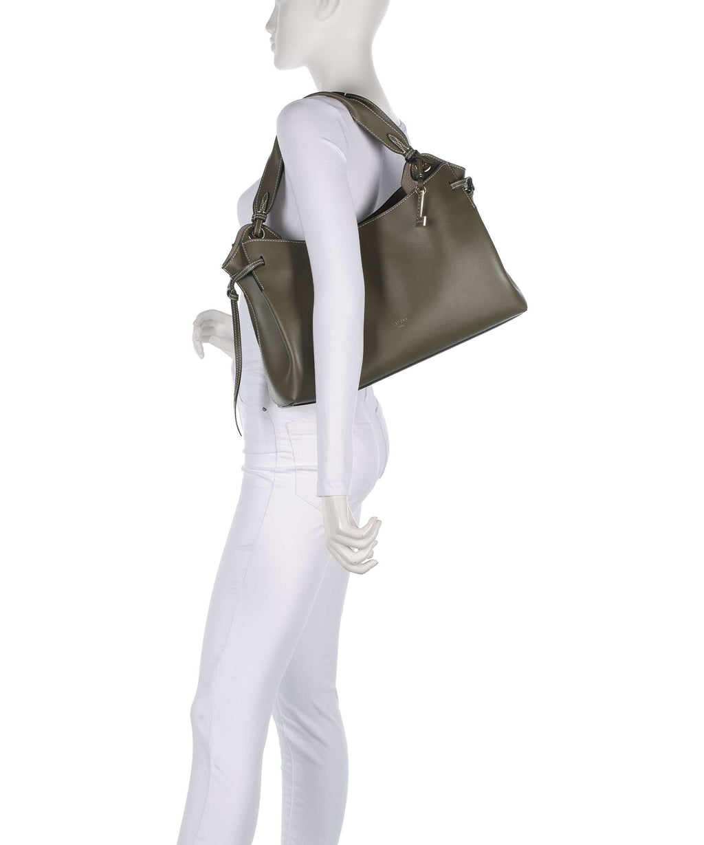 Lancel Swann M Hobo bag dark khaki